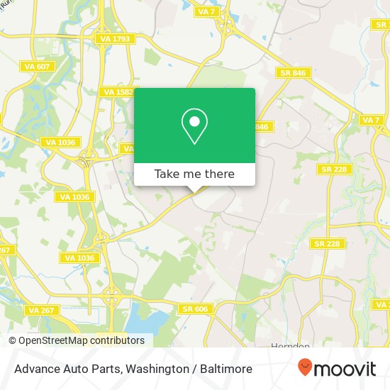 Mapa de Advance Auto Parts, 22360 S Sterling Blvd