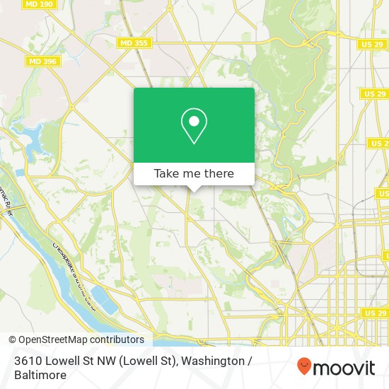 3610 Lowell St NW (Lowell St), Washington, DC 20016 map