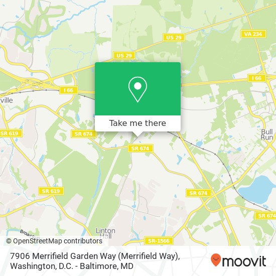 7906 Merrifield Garden Way (Merrifield Way), Manassas, VA 20109 map