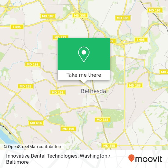 Mapa de Innovative Dental Technologies, 7830 Old Georgetown Rd