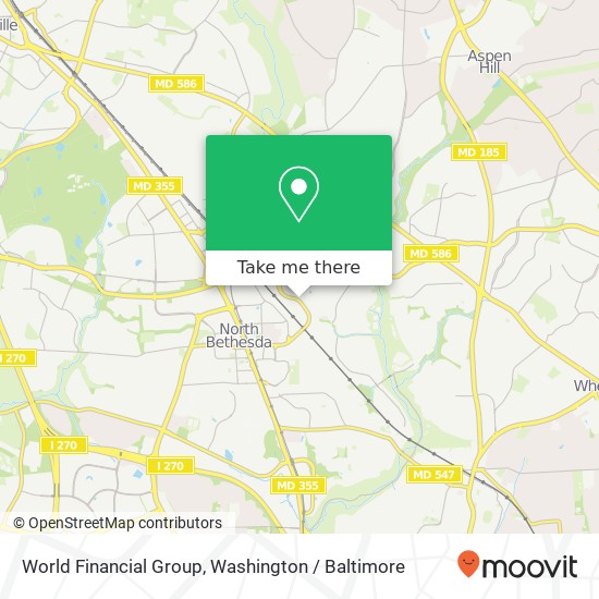 Mapa de World Financial Group, 11821 Parklawn Dr