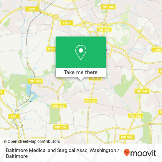 Baltimore Medical and Surgical Assc, 7600 Osler Dr map