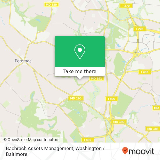 Mapa de Bachrach Assets Management, 8620 Chateau Dr