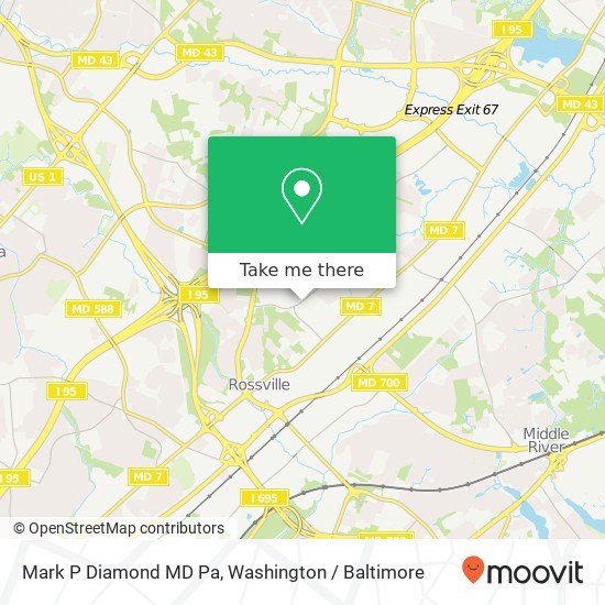 Mark P Diamond MD Pa, 9105 Franklin Square Dr map