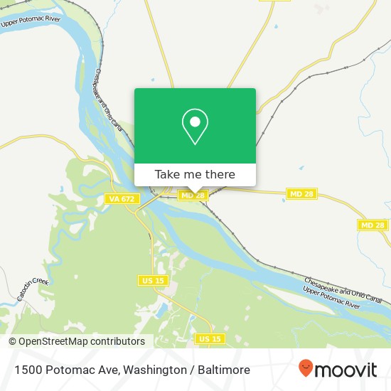 1500 Potomac Ave, Point of Rocks, MD 21777 map