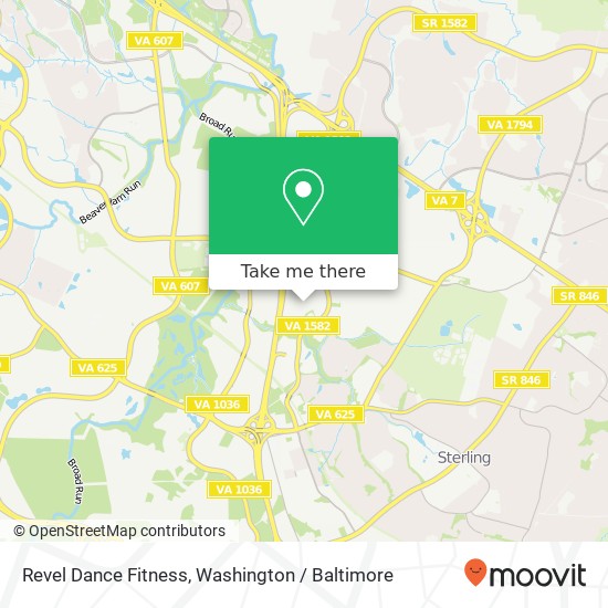 Mapa de Revel Dance Fitness, 45449 E Severn Way