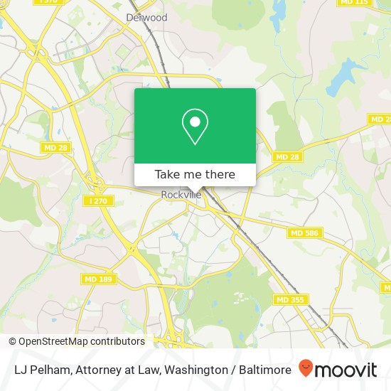 Mapa de LJ Pelham, Attorney at Law, 51 Monroe St