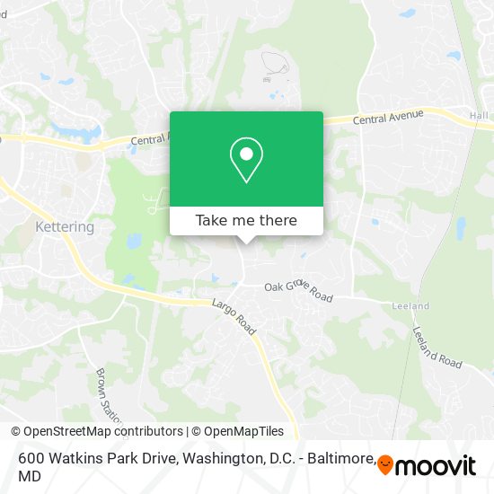 Mapa de 600 Watkins Park Drive