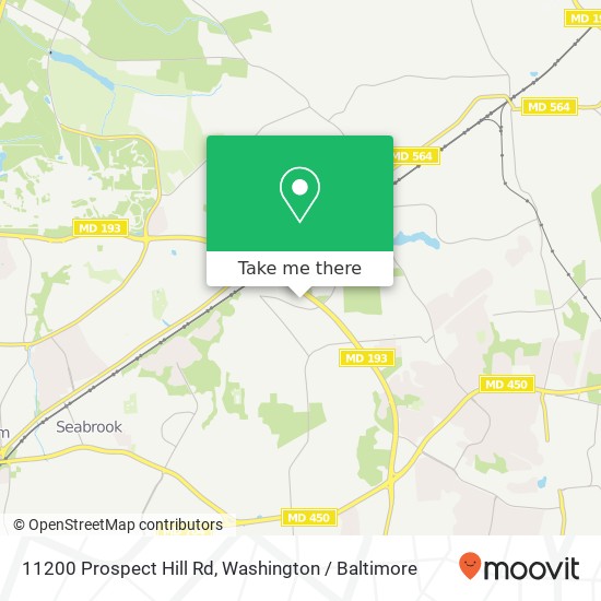 Mapa de 11200 Prospect Hill Rd, Glenn Dale, MD 20769