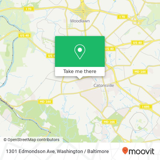 1301 Edmondson Ave, Catonsville, MD 21228 map