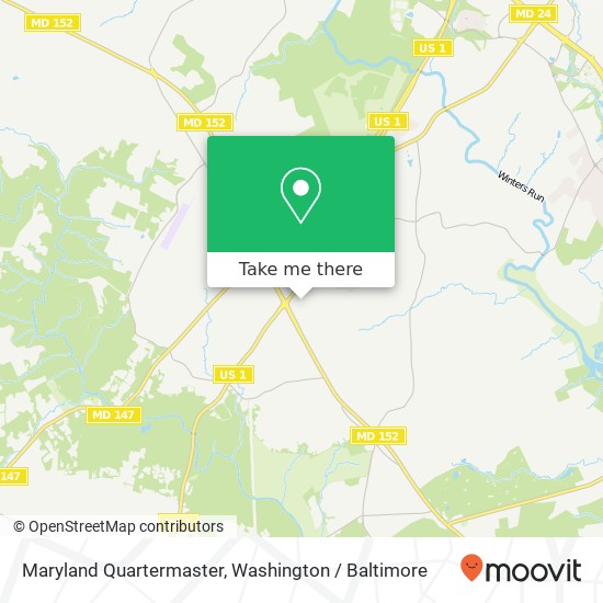 Mapa de Maryland Quartermaster, 2315 Bel Air Rd