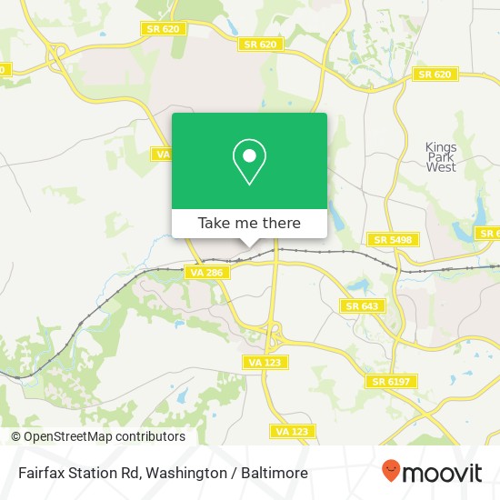 Mapa de Fairfax Station Rd, Fairfax Station, VA 22039