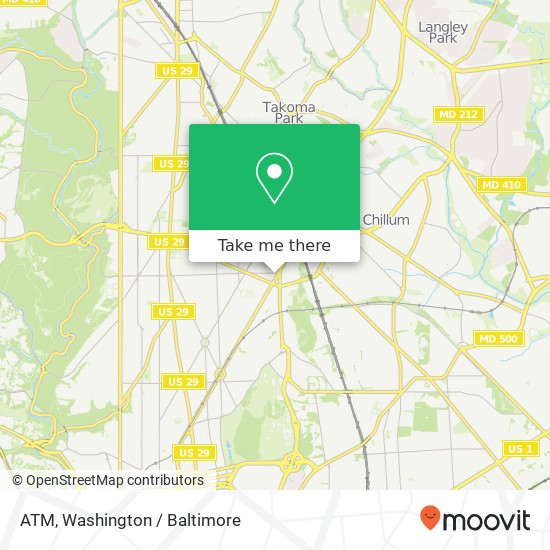 Mapa de ATM, 5420 New Hampshire Ave NW