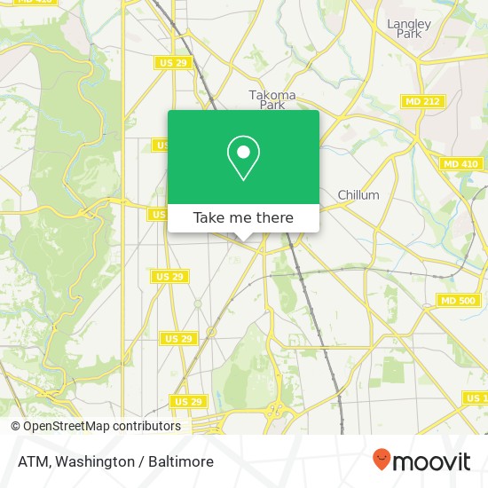 Mapa de ATM, 128 Kennedy St NW