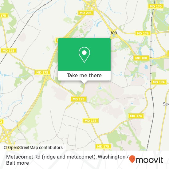 Metacomet Rd (ridge and metacomet), Hanover, MD 21076 map