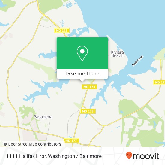 1111 Halifax Hrbr, Pasadena, MD 21122 map