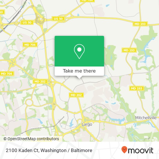 2100 Kaden Ct, Bowie, MD 20721 map