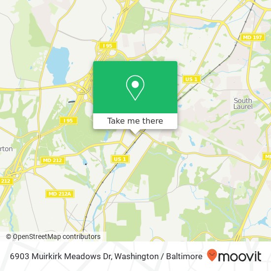 6903 Muirkirk Meadows Dr, Beltsville, MD 20705 map