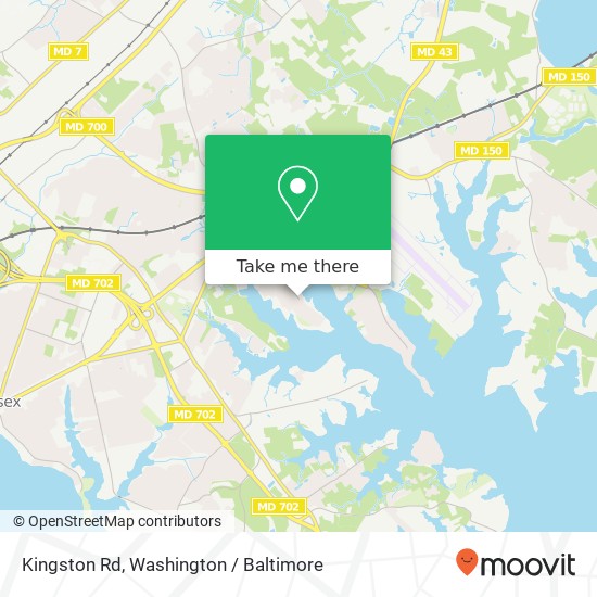 Mapa de Kingston Rd, Middle River, MD 21220