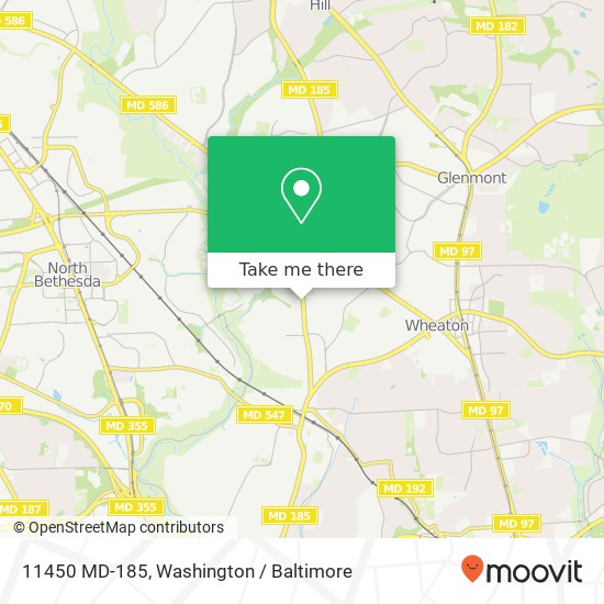 11450 MD-185, Silver Spring, MD 20902 map