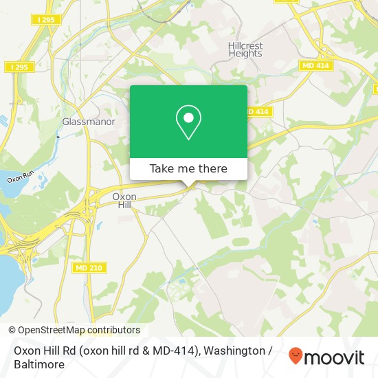 Oxon Hill Rd (oxon hill rd & MD-414), Oxon Hill, MD 20745 map