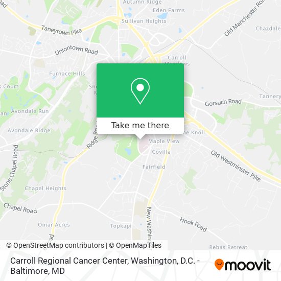 Mapa de Carroll Regional Cancer Center