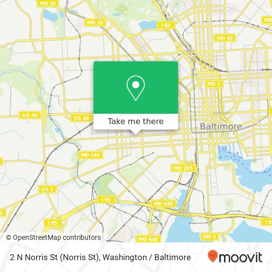 2 N Norris St (Norris St), Baltimore, MD 21223 map