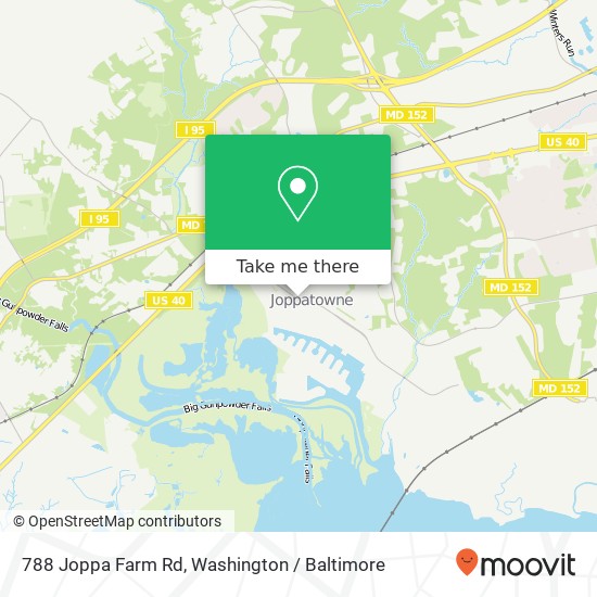 Mapa de 788 Joppa Farm Rd, Joppa, MD 21085