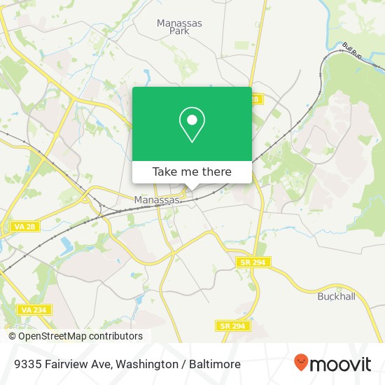 9335 Fairview Ave, Manassas, VA 20110 map