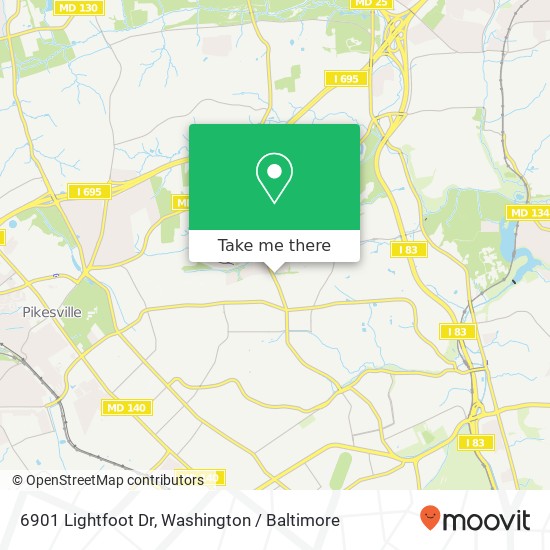 6901 Lightfoot Dr, Baltimore, MD 21209 map