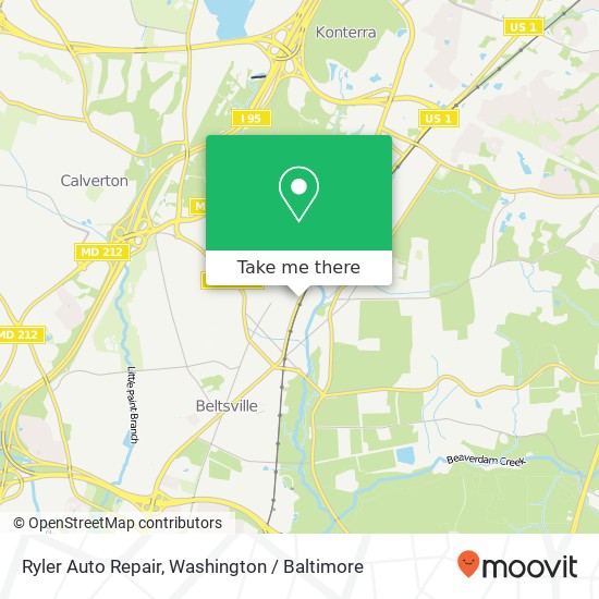 Mapa de Ryler Auto Repair, 11524 Baltimore Ave