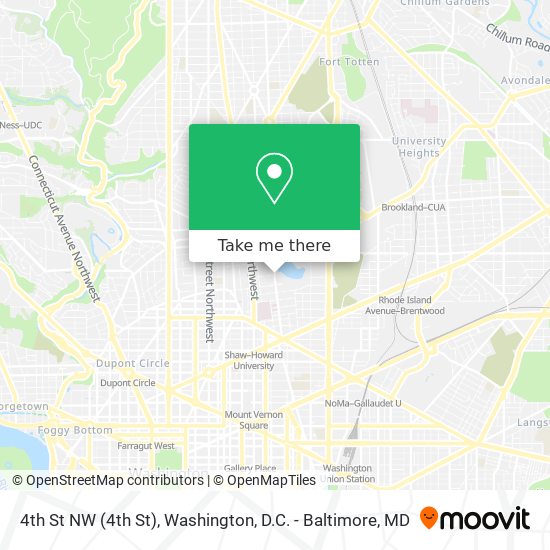 4th St NW map