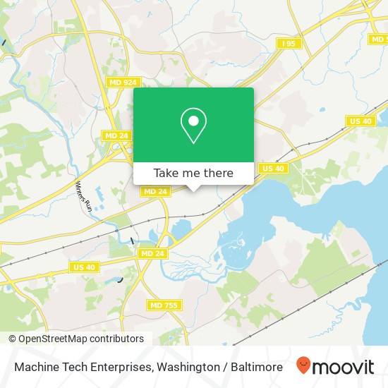 Mapa de Machine Tech Enterprises, 1301 Continental Dr