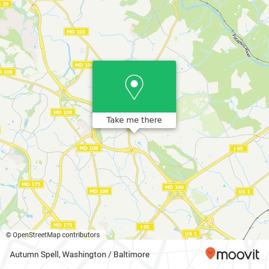 Mapa de Autumn Spell, Elkridge, MD 21075