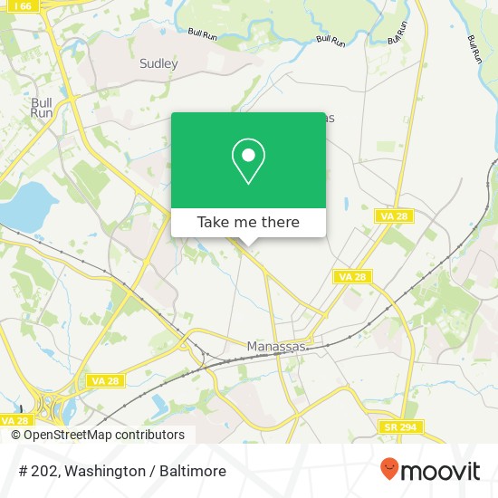 Mapa de # 202, 8807 Sudley Rd # 202, Manassas, VA 20110, USA