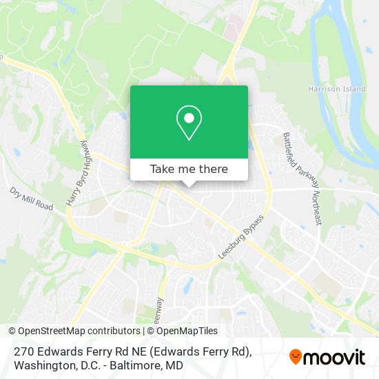 Mapa de 270 Edwards Ferry Rd NE