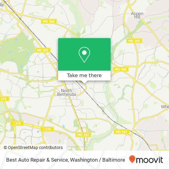 Mapa de Best Auto Repair & Service, 11804 Coakley Cir