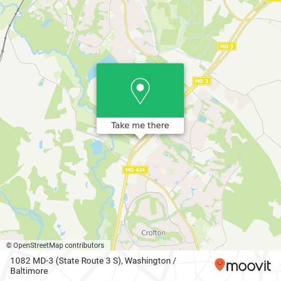 Mapa de 1082 MD-3 (State Route 3 S), Gambrills, MD 21054