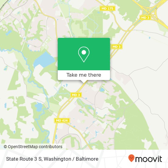 Mapa de State Route 3 S, Gambrills, MD 21054