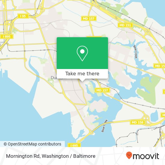 Mapa de Mornington Rd, Dundalk, MD 21222