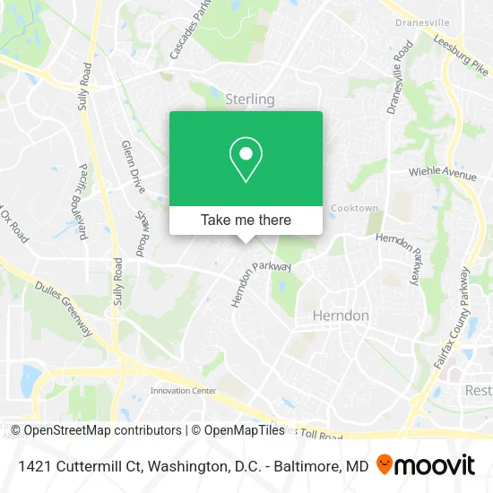 1421 Cuttermill Ct map