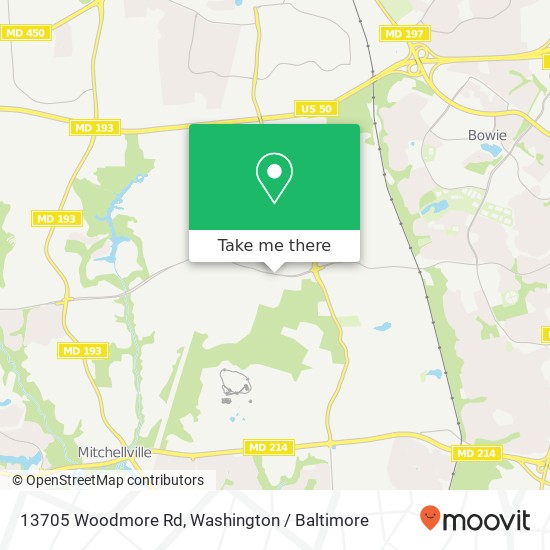 13705 Woodmore Rd, Bowie, MD 20721 map