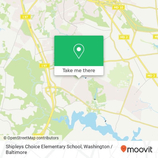 Shipleys Choice Elementary School, 310 Governor Stone Pkwy map