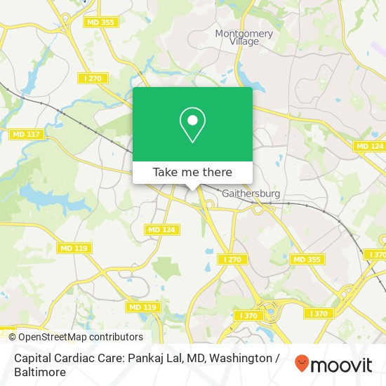 Mapa de Capital Cardiac Care: Pankaj Lal, MD, 818 W Diamond Ave