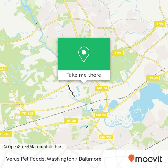 Mapa de Verus Pet Foods, 2109 Columbia Park Dr