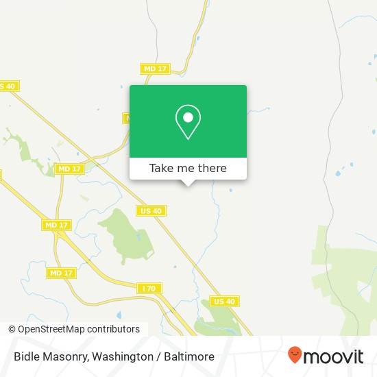 Mapa de Bidle Masonry, 10045 Vista Ct