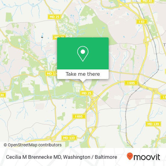 Cecilia M Brennecke MD, 10755 Falls Rd map