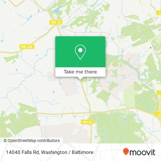 Mapa de 14040 Falls Rd, Cockeysville, MD 21030