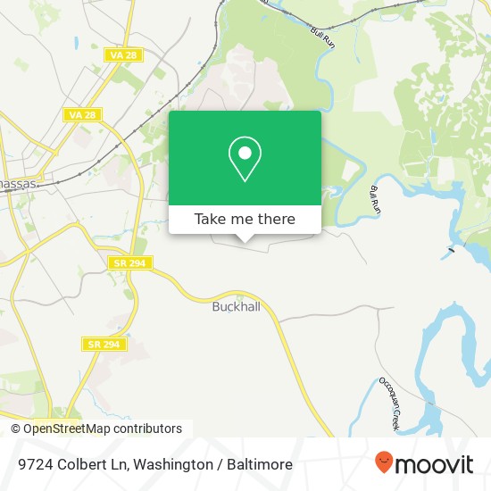 9724 Colbert Ln, Manassas, VA 20111 map