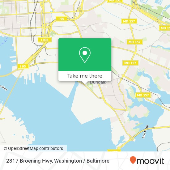 2817 Broening Hwy, Dundalk, MD 21222 map